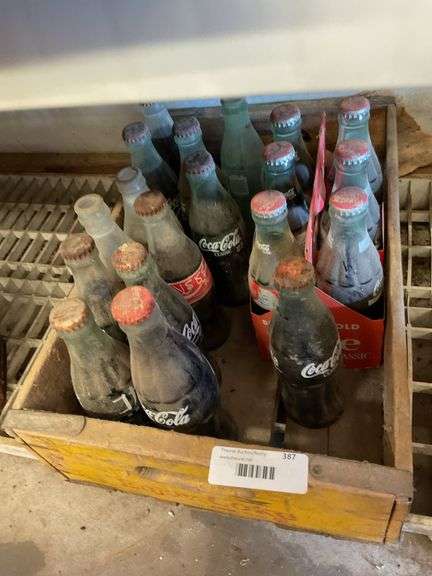 Coca-Cola Bottles in Wooden Crate image
