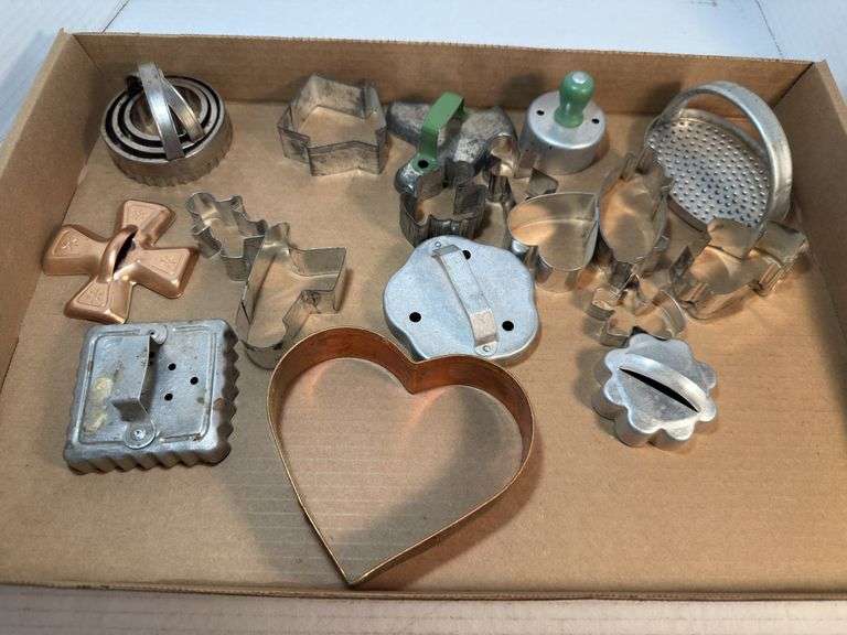 Collection of Assorted Metal Cookie Cutters image