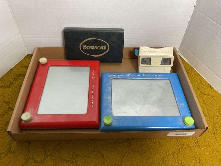 Etch A Sketch, View-Master, Dominoes Game image