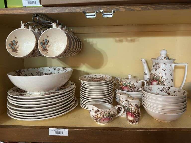 Collectible Fruit Pattern China Set image