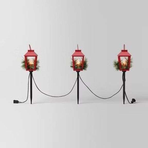 Wondershop Set of 3 Lantern Stake Lights image