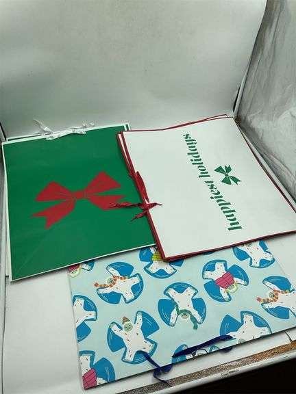 Holiday Themed Gift Bags - Set of 3 image