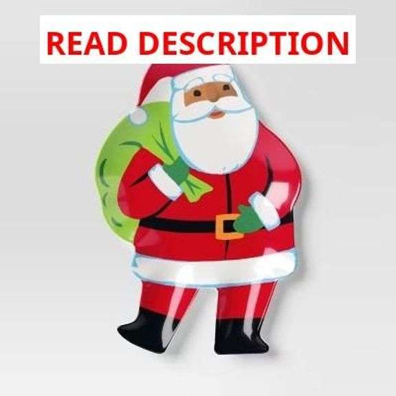 Set of 15 Santa Shaped Serving Plates image