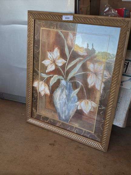 Framed Floral Print image