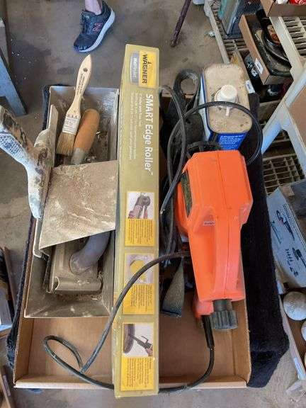 Paint Sprayer, Lacquer Thinner, Edge Roller and Trowels image