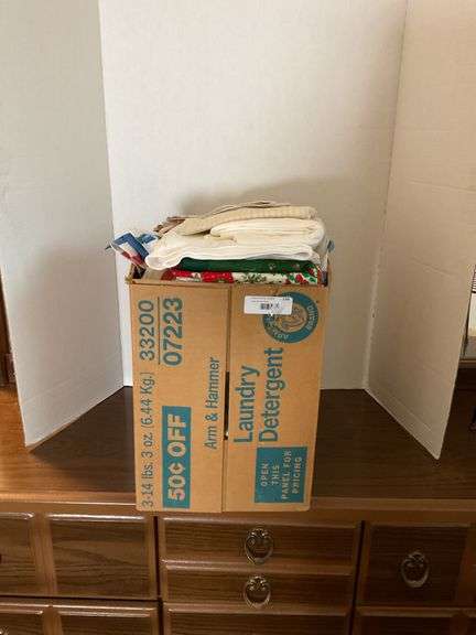 Box Lot of Various Fabric and Textiles image