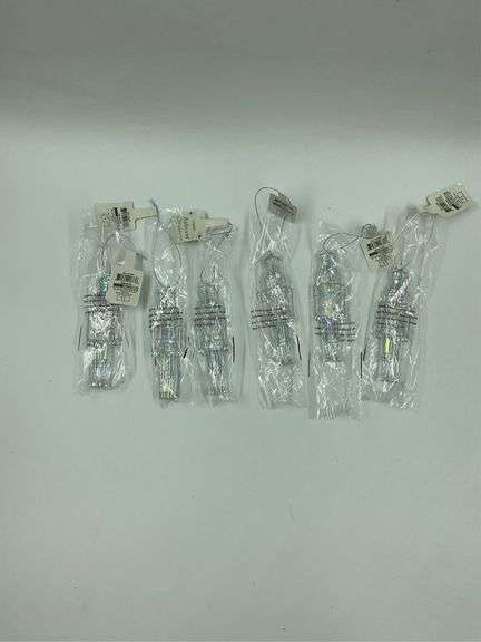Set of 6 Nutcracker Christmas Ornaments image