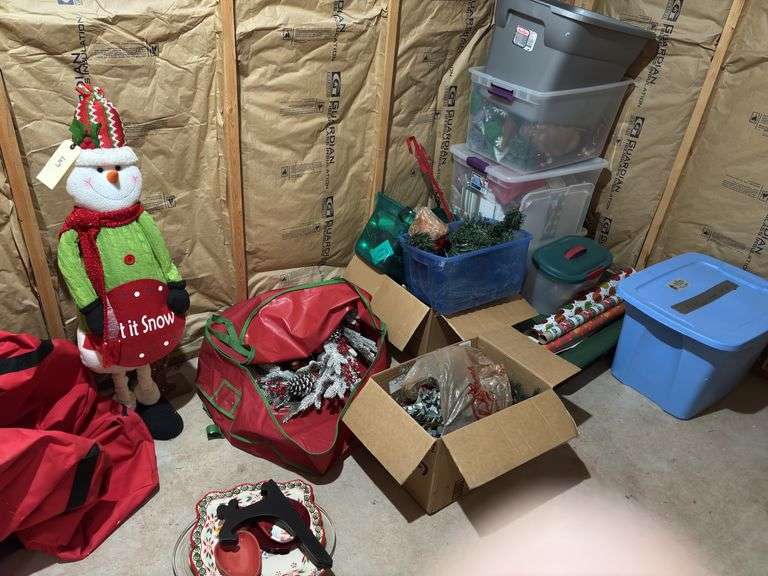 Holiday Decorations and Storage Lot image