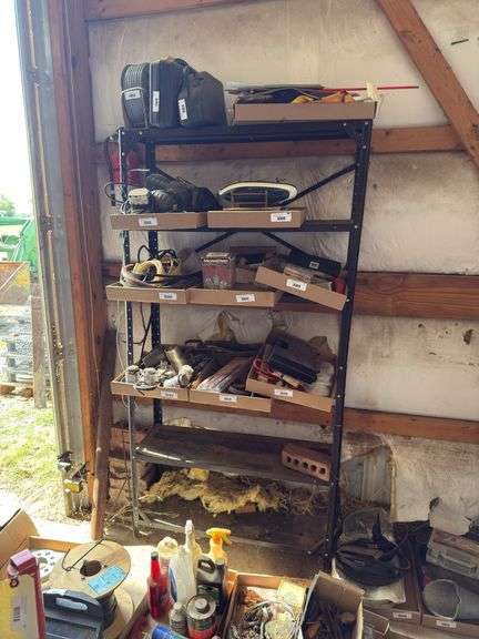 Metal shelf, 3' x 1' x 6' image