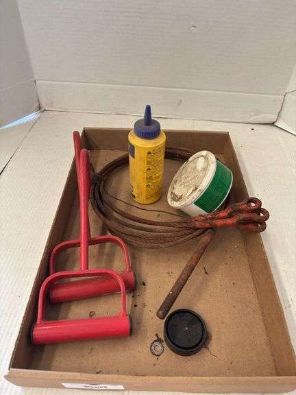 2 Hay Hooks, Threaded Rod, Misc Hardware image