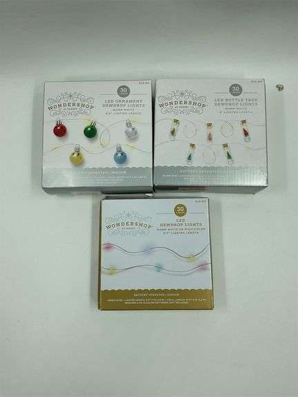 Wondershop LED String Lights - Ornament, Bottle Tree, and Dewdrop image