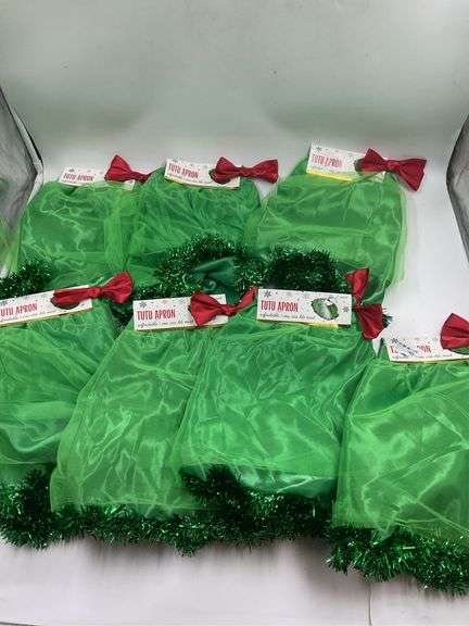 Lot of 9 Green "Tutu Aprons" image
