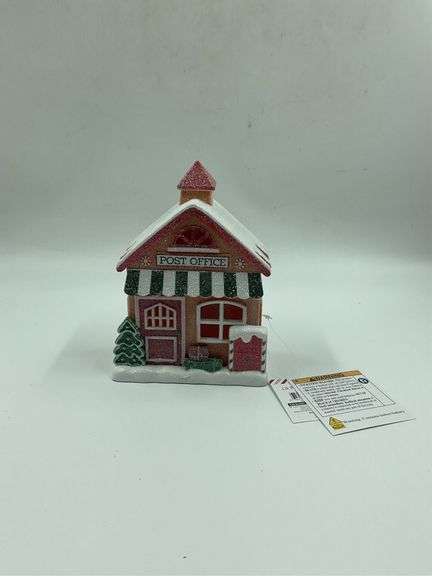 Glitter Post Office Holiday Decoration Figurine image