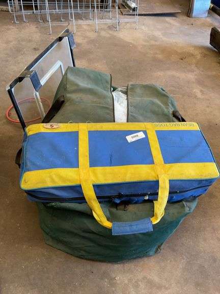 Tent (no stakes or frame), Bean Bag Toss Game,  Basketball Hoop image