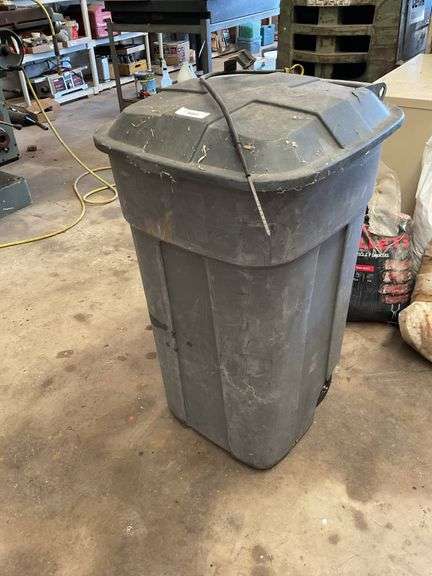 Large Outdoor Rolling Trash Can image