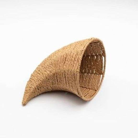 Woven Cornucopia Basket image