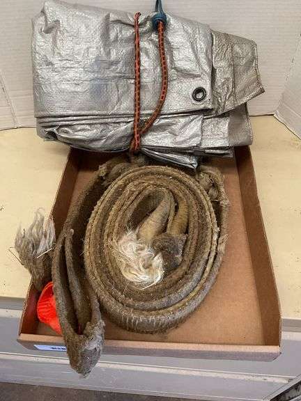 Assorted Construction Materials: Tarp and Packing Material image