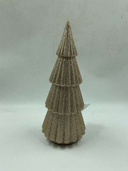 Decorative Gold Glitter Christmas Tree image