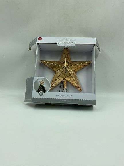 Wondershop Gold Lit Tree Topper image