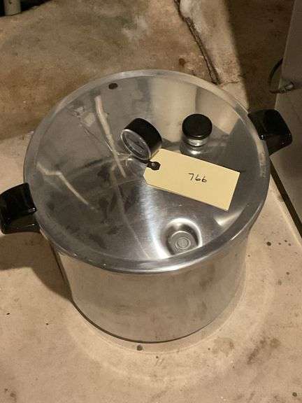 Large Silver Pressure Cooker image
