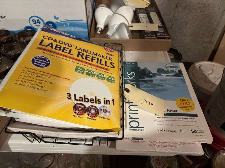 Office Supplies: CD/DVD Labels, Paper, & Notebooks image