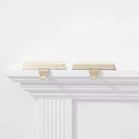 Set of Wondershop Gold Stocking Holders image