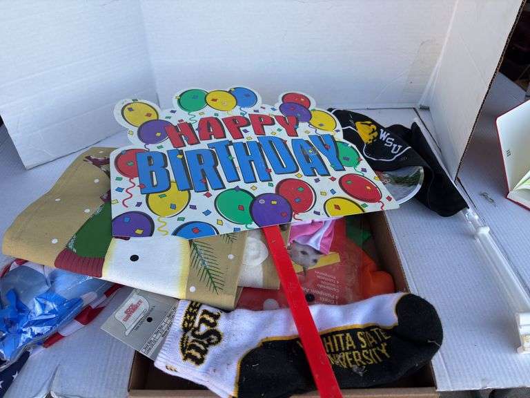 Variety Box: Decorations, College Gear, and Pet Costume image