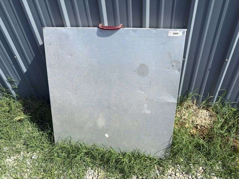 Metal Utility Table with Handle image