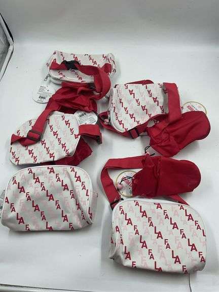 Lot of 6 Fa La La Crossbody Bags with Drink Holders image