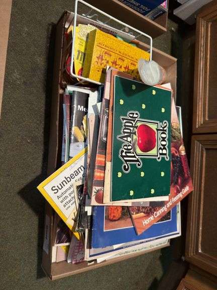 Large Lot of Cookbooks, Kitchen Supplies and More image