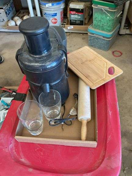 Kitchen Bundle - Juicer, Glasses, Cutting Board, Rolling Pin image