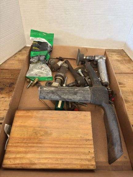 Box Lot Assorted Tools and Hardware image
