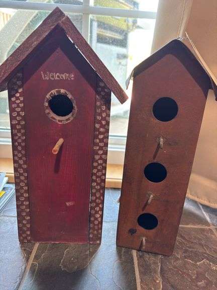 Two Decorative Birdhouses image