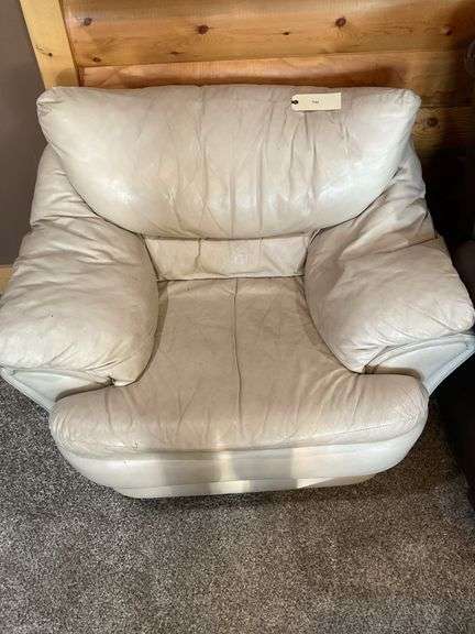 Modern Leather Armchair, 41" x 32" x 33" (matches couch in Lot 137) image