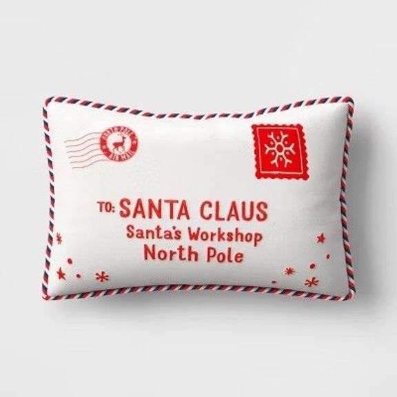 Santa Claus Letter Decorative Pillow image