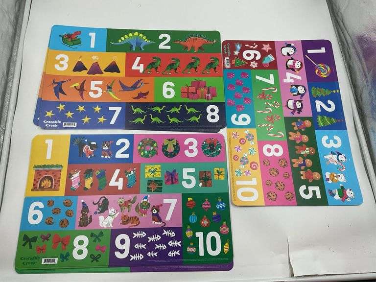 Crocodile Creek Number Placemats image