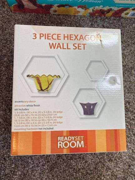 Ready Set Room 3 Piece Hexagon Wall Set image