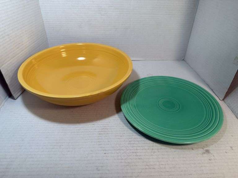 Fiesta Ware Bowl and Plate Set image