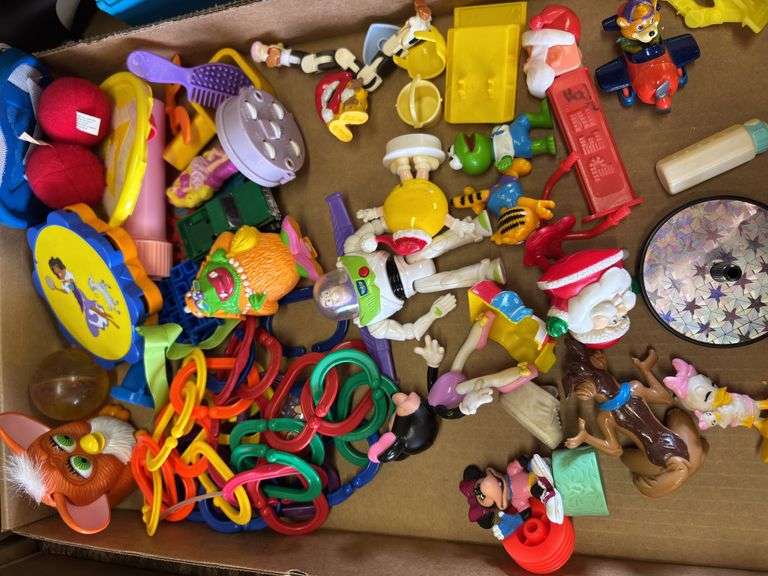 Box Lot of Toys Featuring Disney, Furby and More image