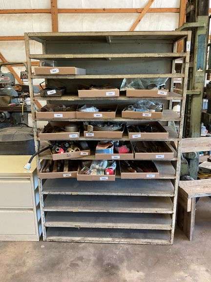 Metal rack (4 ft x 1-1/2 ft x 6 ft) no contents image
