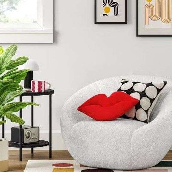 Red Lips Decorative Pillow image
