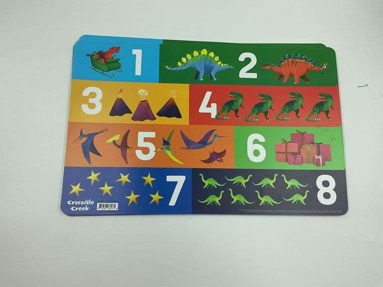 Crocodile Creek Dinosaur Counting Placemat image