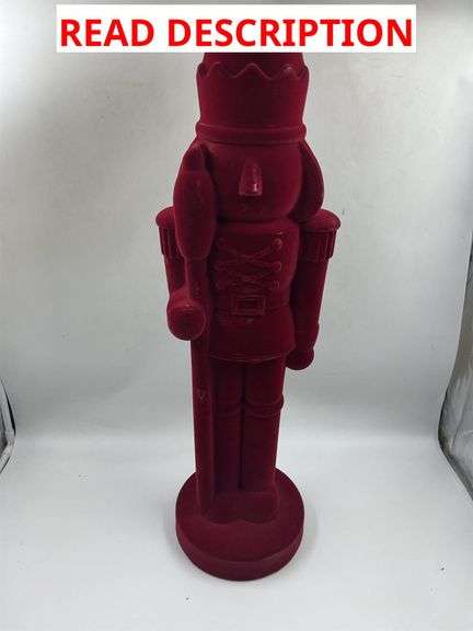 Decorative Red Velvet Nutcracker Figure image