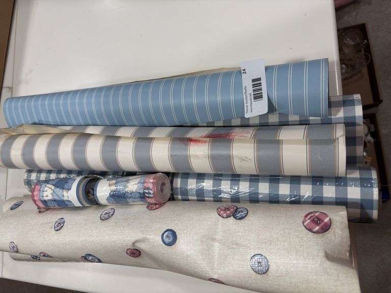 Assorted Decorative Wallpaper Rolls