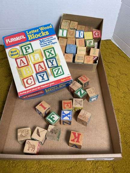 Playskool Letter Wood Blocks Set image