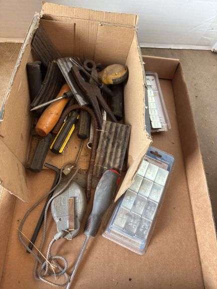 Mixed Lot of Tools and Tire Weights image