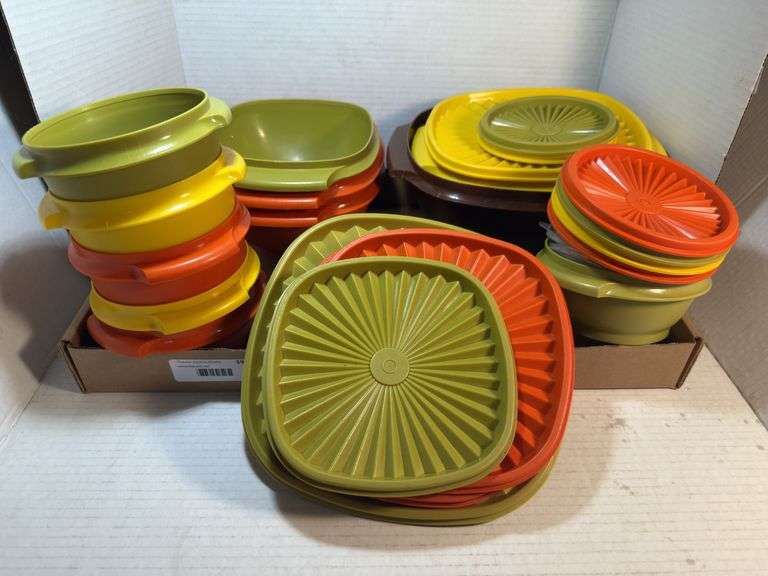 Assorted Kitchen Storage Containers - Variety of Colors & Sizes image