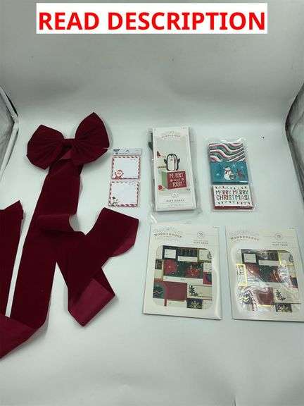 Christmas Gift Wrapping Set - Gift Tags, Boxes, Bows, and Notes image
