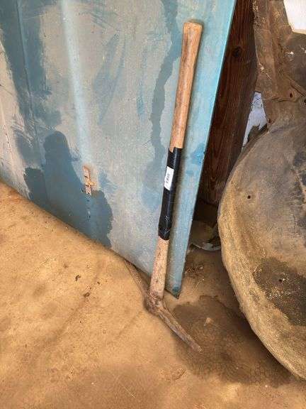 Pickaxe with Wooden Handle image