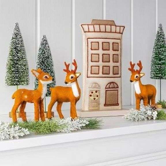 Wondershop Faux Deer Figurine Set of 3 image
